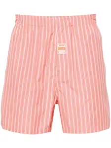 Полосатые шорты средней посадки Martine Rose, розовый
