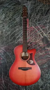 Акустико-электрогитара Ibanez AAM50CE Advanced Auditorium, кораллово-красный градиент