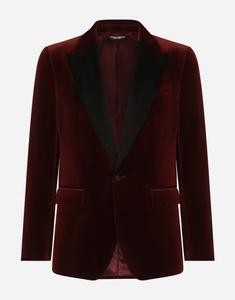 Вельветовый смокинг-пиджак Dolce & Gabbana, фиолетовый