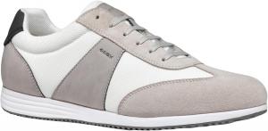 Мужские низкие кроссовки Geox, белый/серый/светло-серый