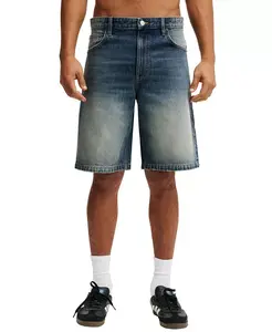 Мужские мешковатые джинсовые шорты COTTON ON, синий