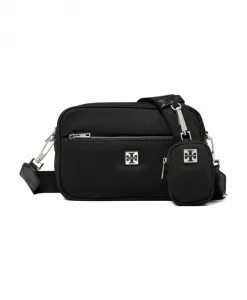 Черная сумка через плечо "Вирджиния" Tory Burch, черный