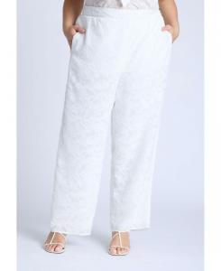 Женские брюки большого размера из фактурного жаккарда ELOQUII, Jet stream