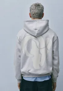 Толстовка с длинными рукавами и логотипом нфл Pull&Bear, Light Grey