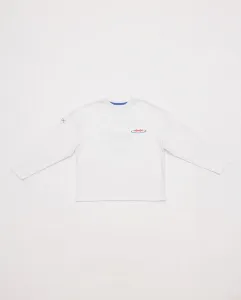 Детская футболка с длинным рукавом и круглый воротник El Pulpo, белый