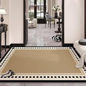 Xinglianxin Ковер 120х120 см из кожи для прихожей, моющийся, стираемый, новый стиль, режется