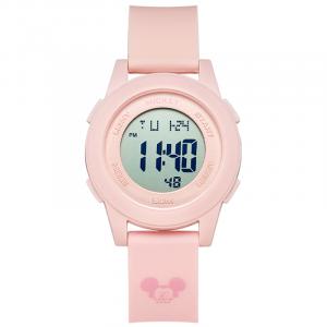 Disney Часы Mickey Series Electronic Movement Silicone Strap Watch Unisex Gray Dial
