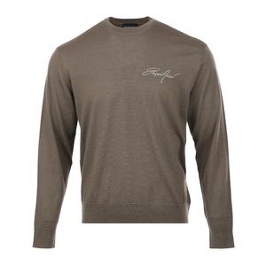 EMPORIO ARMANI Свитер FW25 мужской светло-коричневый