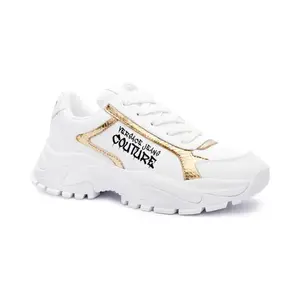 Кроссовки с добавлением кожи Versace, белый