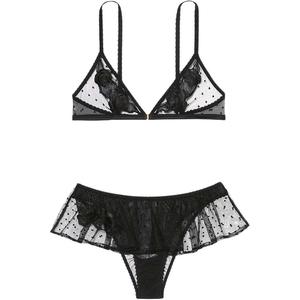 Victoria's Secret Женский комплект белья Black Polka Dot