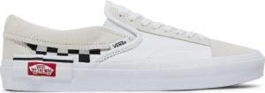 Кеды Vans Slip-On CAP White Black Checkerboard, белый