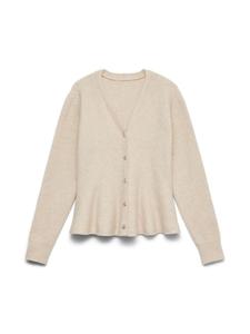 VERO MODA Кардиган 'VMGrace' вязаный бежевый