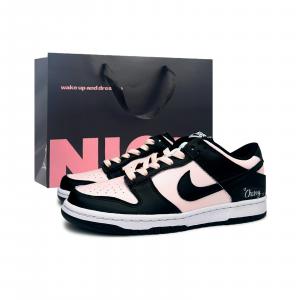 Nike Кроссовки для скейтбординга Dunk Cherry Abrasion Resistant низкие унисекс black pink