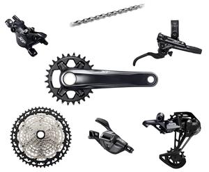 Групсет Shimano XT M8120 Mechanical Disc Single 2-поршневой, 10-51, 36T, 175 мм