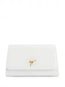 Клатч Cleopatra с логотипом Giuseppe Zanotti, белый