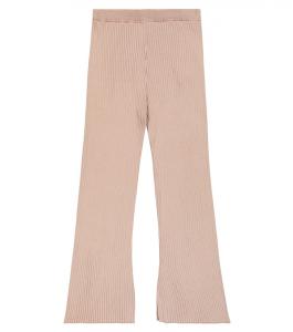 Трикотажные брюки в рубчик из хлопка Brunello Cucinelli, нейтральный