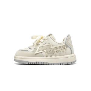 Детские кроссовки для скейтбординга с противоскользящим покрытием и износостойкостью MQD, экрю