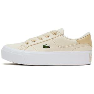 Кроссовки для скейтбординга средней высоты, женские, экрю LACOSTE, Ecru