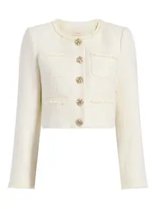 Твидовый жакет Linda Cinq A Sept, нейтральный