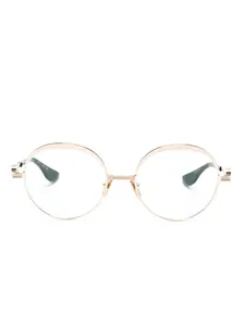 Очки Nukou в круглой оправе Dita Eyewear, золотой