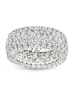 Кольцо Yvonne с кубическим цирконием для ношения в несколько рядов Sterling Forever, Silver