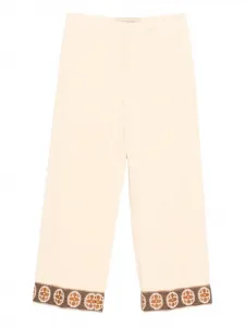 Брюки с вышивкой VALENTINO GARAVANI, нейтральный