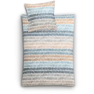 Постельное белье Kleine Wolke «Solid», в полоску, цвет Sandbeige