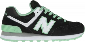 Кроссовки New Balance Wmns 574 'Black Pistachio', зеленый