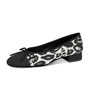 Женская обувь JESSICA SOPHIA Low Heel Bucket Shoes Casual Shoes 2cm Women's, цвет White Leopard Print