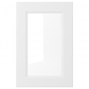 Стеклянная дверь, матовая белая, 40x60 см, Axstad IKEA