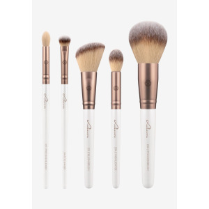 Набор кистей Daily Essentials Brush Set Luvia Cosmetics, цвет pearl white/coffee brown