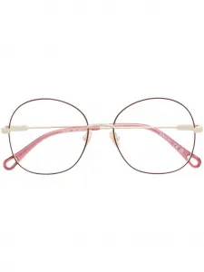 Очки в круглой оправе Chloé Eyewear, розовый