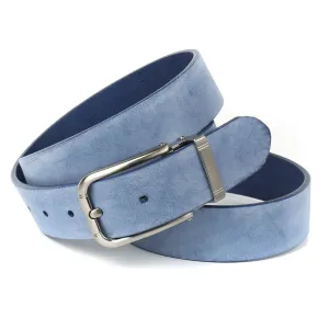 Кожаный ремень Anthoni Crown, ремень из натуральной кожи растительного дубления, голубой