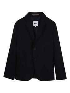 BOSS Kidswear однобортный блейзер, синий