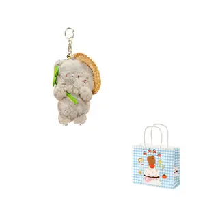 Пасторальный котенок мини брелок плюшевый кулон 11см высота Jinnew