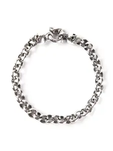 Браслет с деталью в виде черепа Ugo Cacciatori, металлик