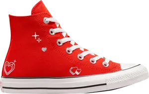Кроссовки Wmns Chuck Taylor All Star High 'Y2K Heart - Fever Dream', красный