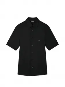 Рубашка с короткими рукавами EMPORIO ARMANI, черный