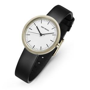 Кварцевые часы на стальном браслете 38 мм унисекс с белым циферблатом NYAR702Y ISSEY MIYAKE