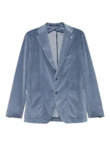 Вельветовый пиджак с накладными карманами TAGLIATORE, синий