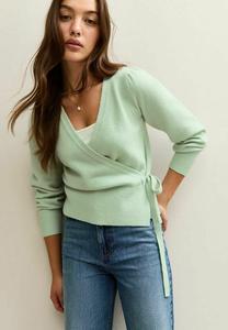 Кардиган New Look PUFF SLEEVE WRAP , Mint Green/Mint