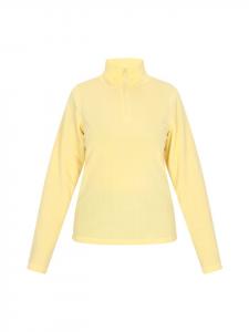 Faina Женский флисовый пуловер светло-желтого цвета