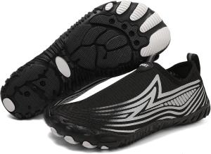 Ботинки для походов для женщин и мужчин, быстро сохнущие водные спортивные туфли, заземленная обувь, здоровая и не скользящая обувь для трейлового бега, модные кроссовки Kvotuu, черный