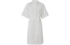 Платье женское Burberry с короткими рукавами, белый