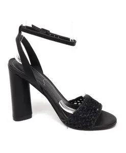 Кожаные сандалии в стиле сандало Kendall + Kylie, черный