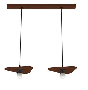 Подвесной светильник Lumicom Cloud x2, 30x30x30 см, коричневый