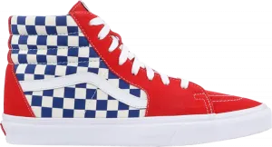 Кеды Vans Sk8-Hi BMX Checkerboard, красный
