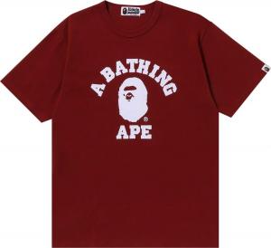 Футболка BAPE College Heavy Weight Tee 'Red', красный