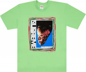 Футболка Supreme Mask Tee 'Lime', зеленый