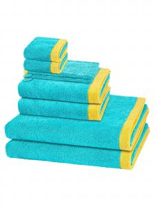 Cawö Полотенце 'Lifestyle Splash' в цвете Turquoise